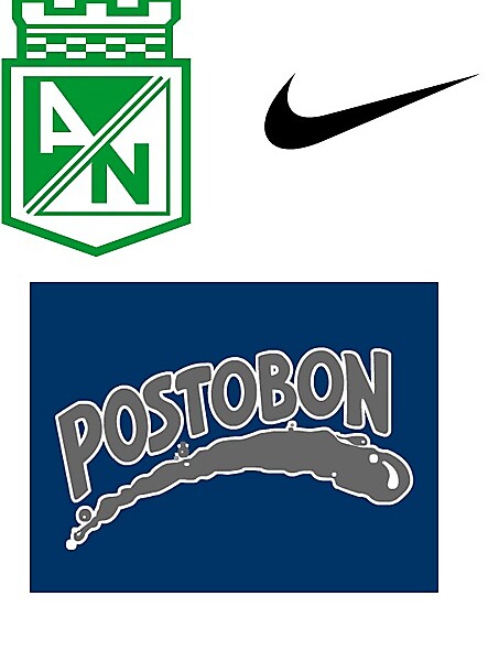 AN crest, nike logo and beverage logo.