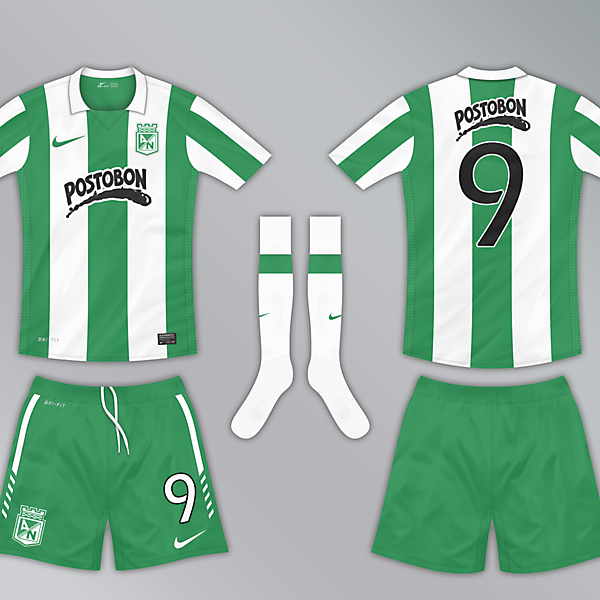 Atletico Nacional Home Kit - Nike