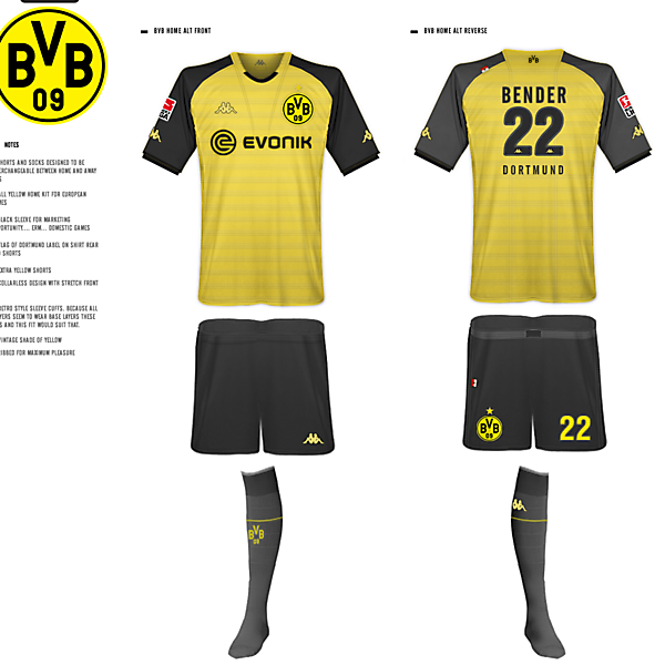 Borussia Dortmund Kits - Kappa