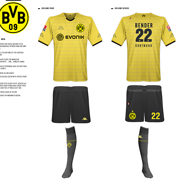 Borussia Dortmund Kits - Kappa