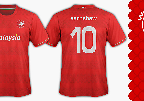 Cardiff City FC - Welsh Devils  Home kit