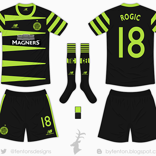 Celtic 15-16 GoalKeeper Away Kit / New Balance