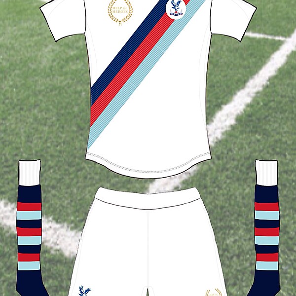 Crystal palace away, help for heroes