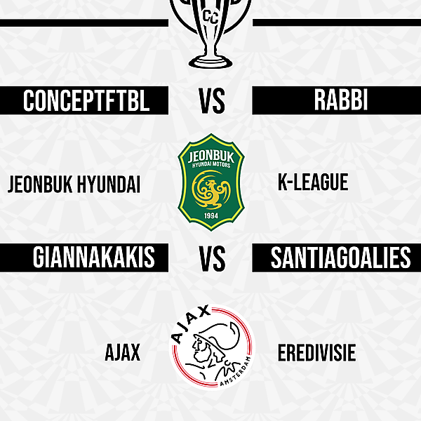 Quarter Finals Fixtures 2