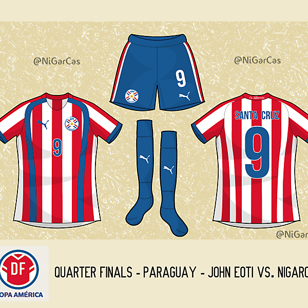 Paraguay Home (Puma) - Copa América Design Football