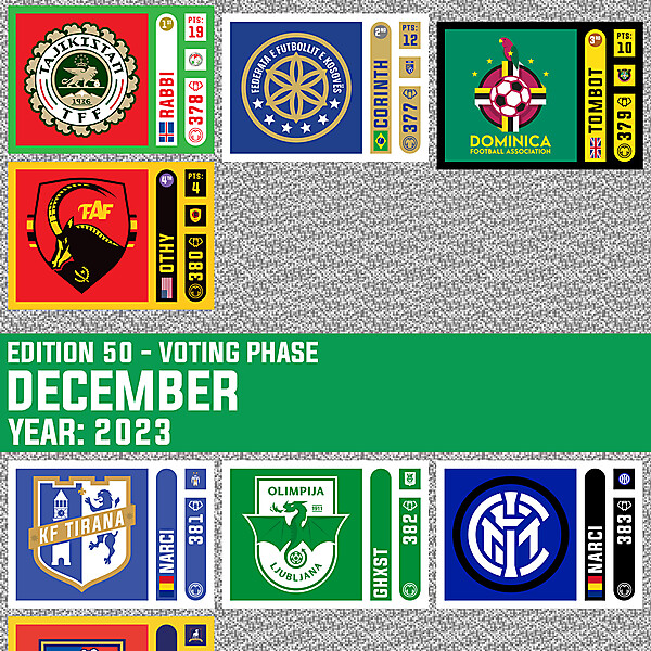 CRCM 49 - RESULTS PHASE - NOVEMBER 2023  /  CRCM 50 - VOTING PHASE - DECEMBER 2023