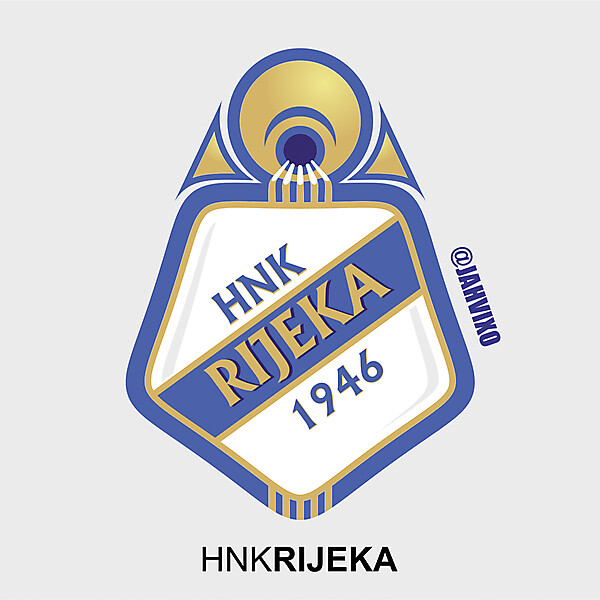 HNK Rijeka Crest Redesign 