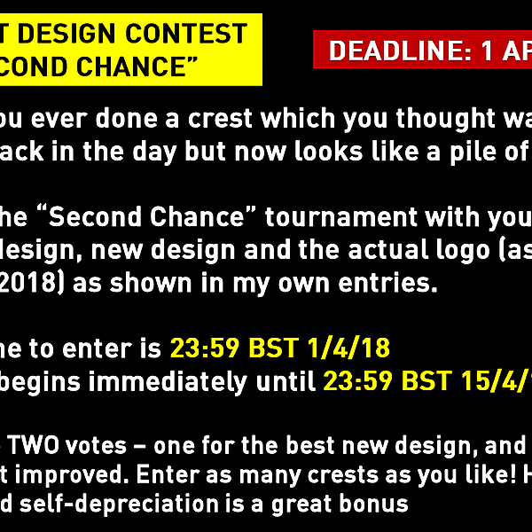 Crest Design Contest “A Second Chance” (Closed)