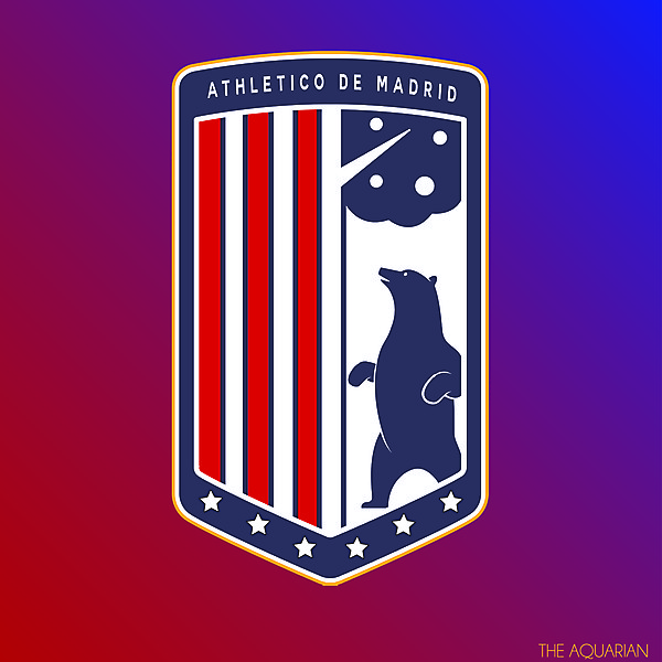 Athletico Madrid Logo Redesign