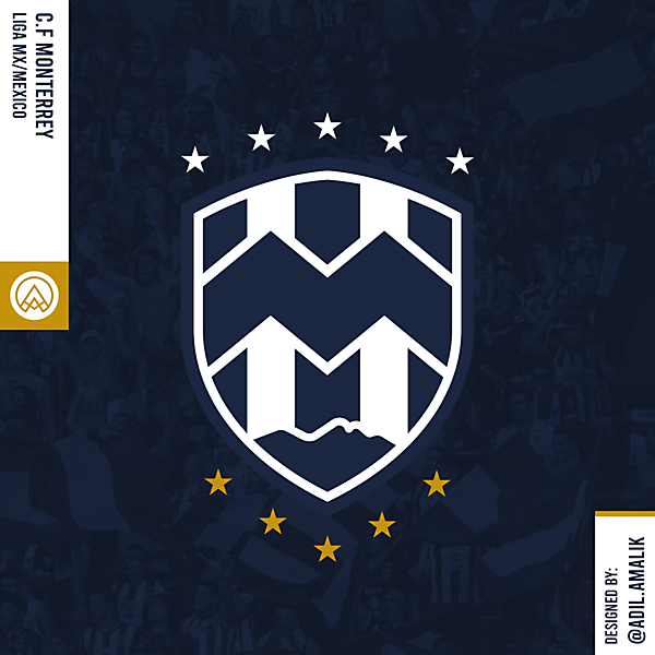 C.F Monterrey crest redesign