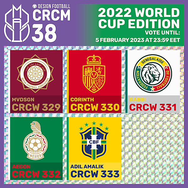CRCM 38 - VOTING PHASE - 2022 WORLD CUP EDITION