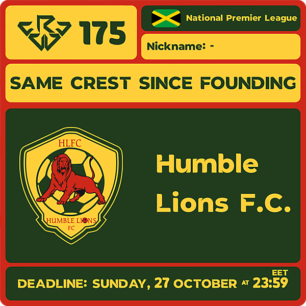 CRCW 175 - HUMBLE LIONS F.C.