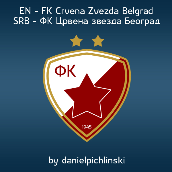 Crvena Zvezda Belgrad Crest Design