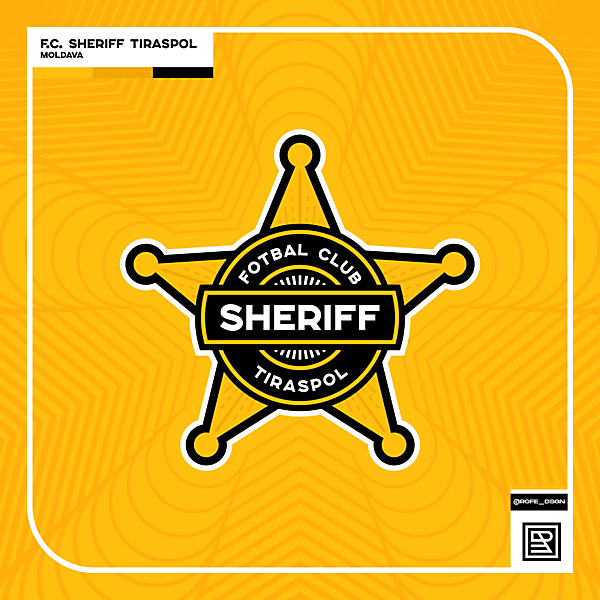 Fotbal Club Sheriff Tiraspol | Rebranding By @rofe_dsgn