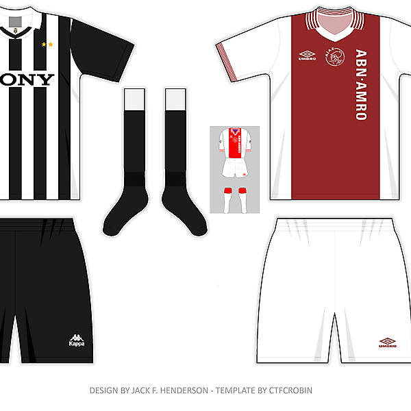1995/96 CL Final - Home team using change kit? Wrong.