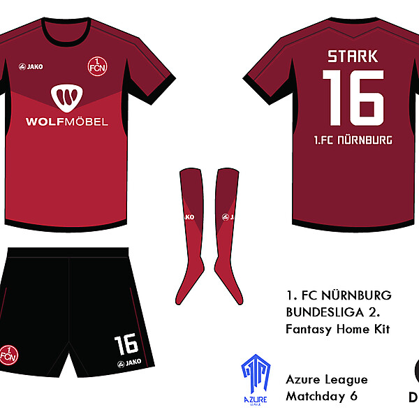 1.FC Nurnburg Kit- Azure League Matchday 6