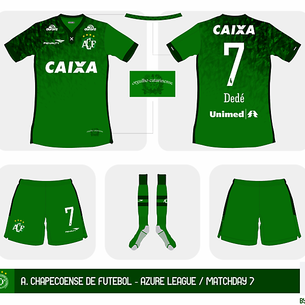 A. Chapecoense de Fútebol home kit - Azure League Matchday 7