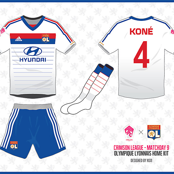 Crimson League - Matchday 9 - Olympique Lyonnais home kit