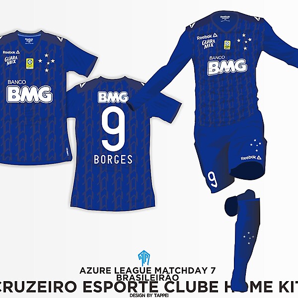 Cruzeiro Home Kit - Azure League Matchday 7
