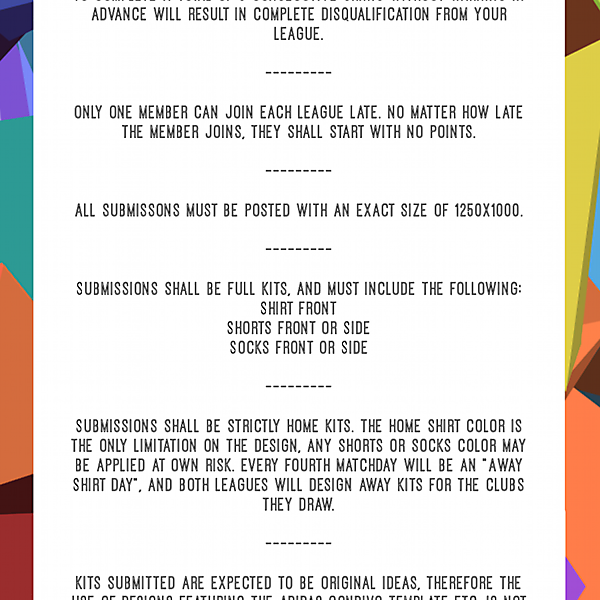 Design League Perimeters