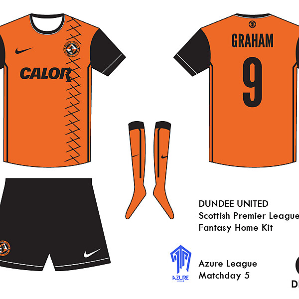 Dundee United Kit - Azure League Match day  5