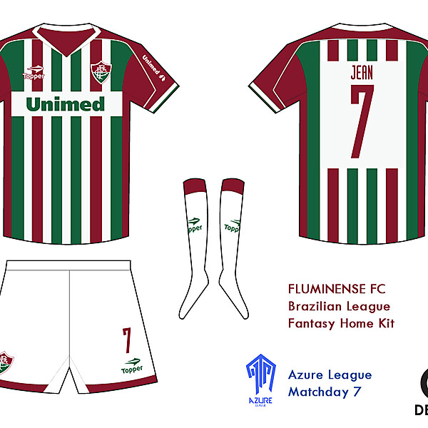Fluminense FC Fantasy Home Kit- Azure League Match day 7