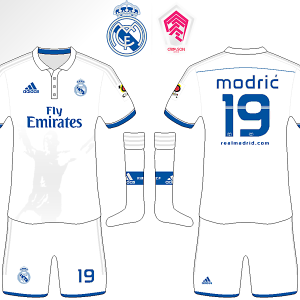 Real Madrid Home Kit (In Memory of Alfredo di Stefano) [Crimson League R1]