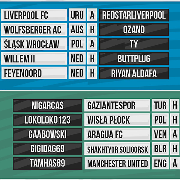 DFSL Round 4 Fixtures