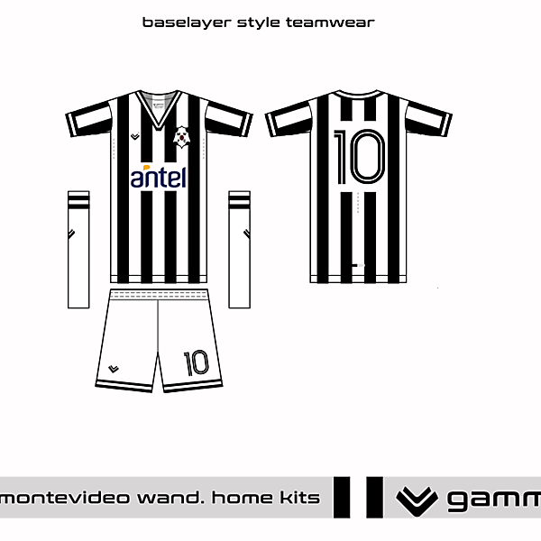 montevideo wanderers home kit
