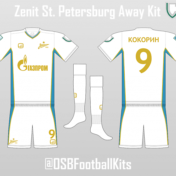 Zenit St. Petersburg - Away Kit (OSB Design)