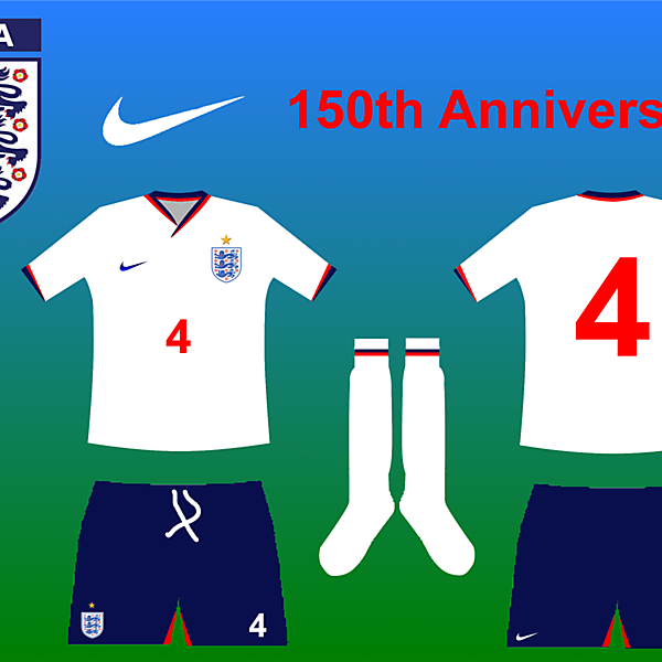 England 150th Anniversary home kit
