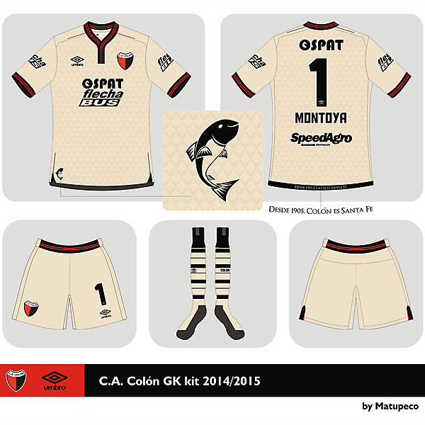 Club A. Colón GK kit 2014 2015