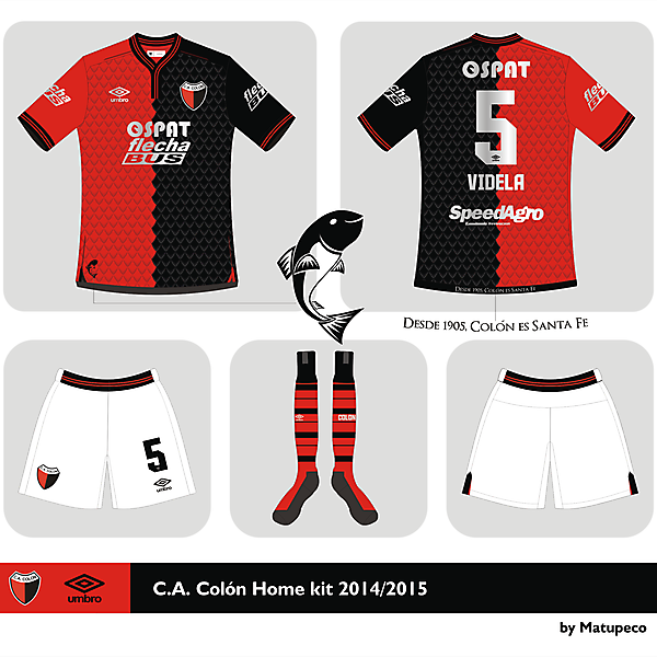 Club A. Colón Home kit 2015 2015