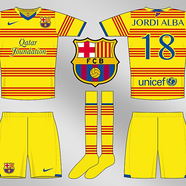 Barcelona Senyera Away