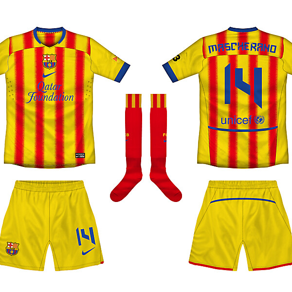 FC Barcelona Senyera (Catalan Flag) 2013-14 Away Kit Design Competition (closed)