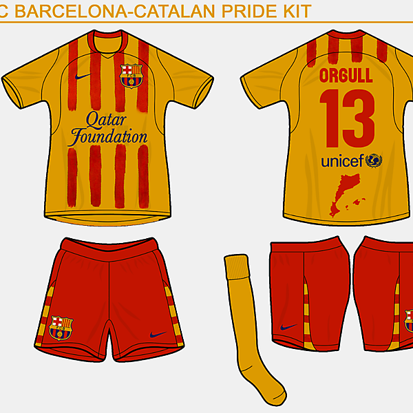 FC Barca \'orgull/pride\' kit