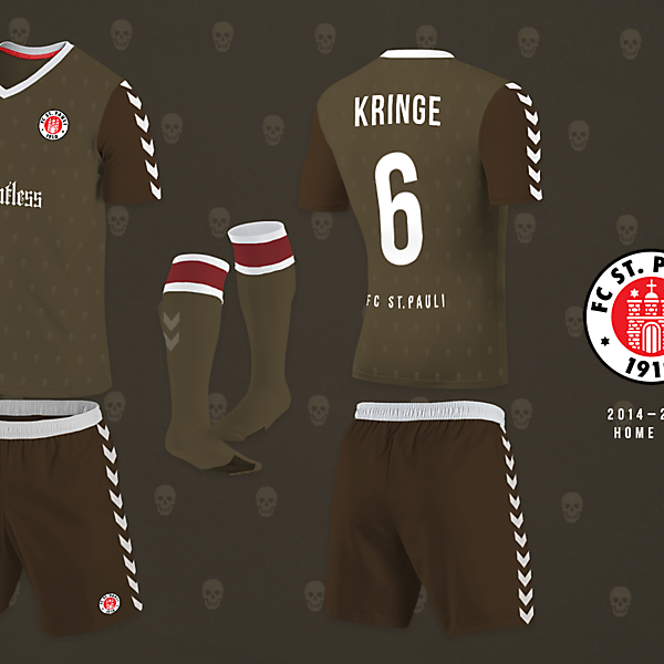 FC Sankt Pauli home kit 14-15