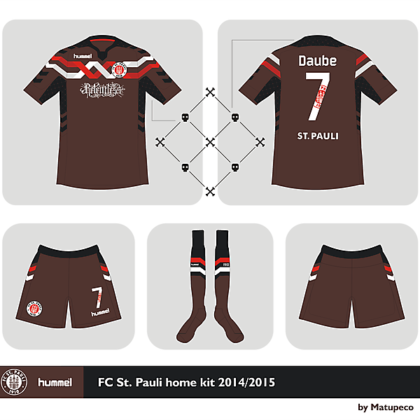 St. Pauli x Hummel home shirt 2014 2015