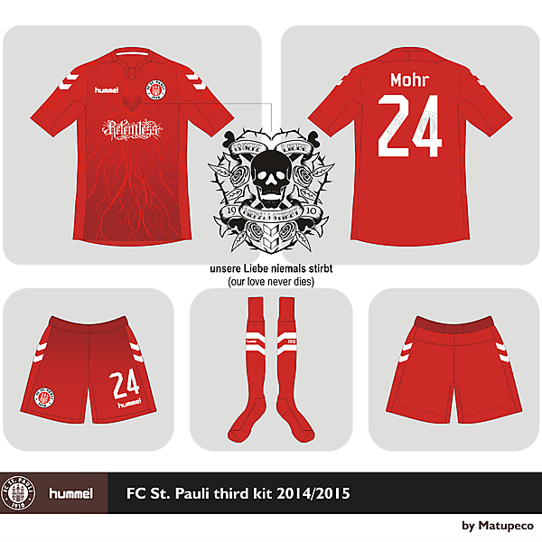 St. Pauli x Hummel third shirt 2014 2015