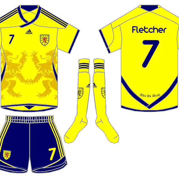 Adidas Scotland Fantasy Away Kit - Wighty93