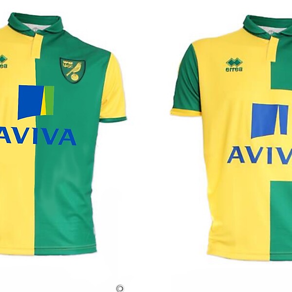 Norwich City home kit, what might have been!