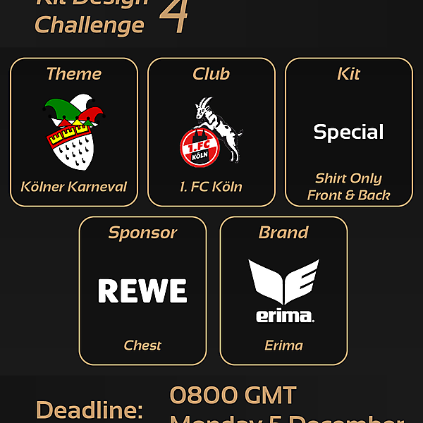 Kit Design Challenge: 4 - Kolner Karneval