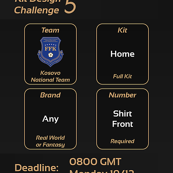 Kit Design Challenge: 5 - Kosovo Home Kit