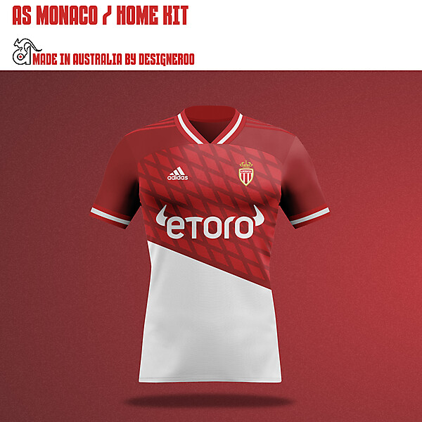 AS Monaco / Adidas / Home Kit