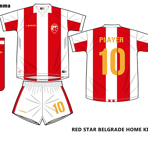 red star belgrade home kit
