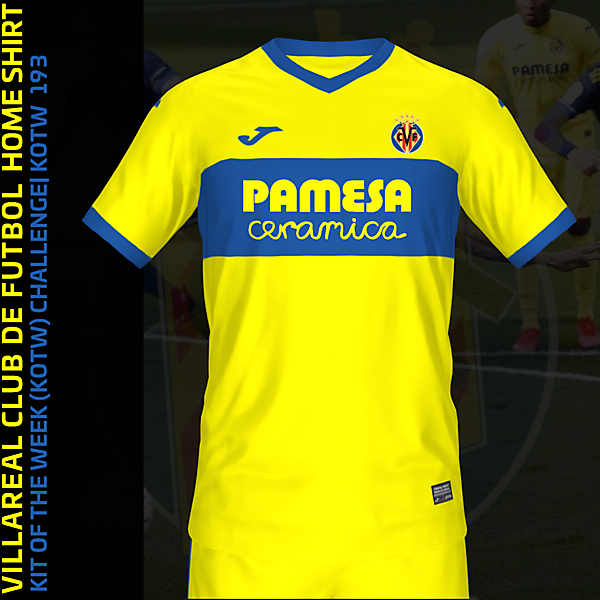 Villareal Club de Fùtbol Home Shirt | KOTW 193