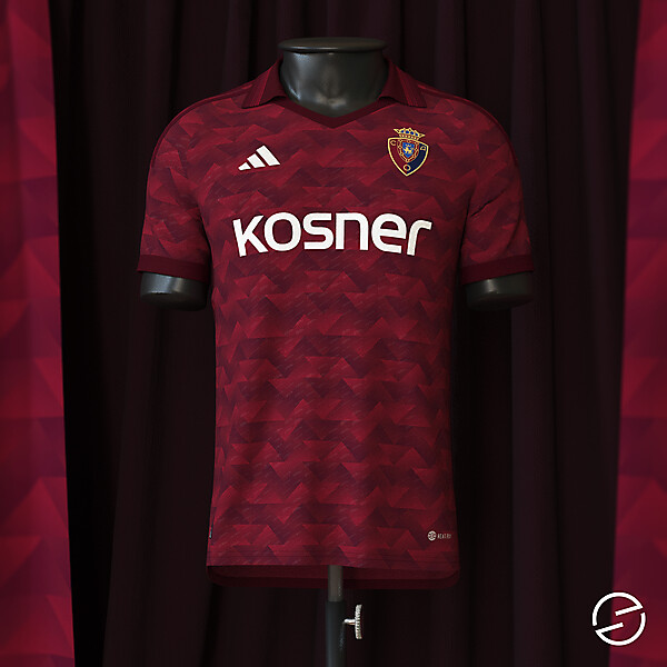 CA Osasuna x Adidas concept home shirt