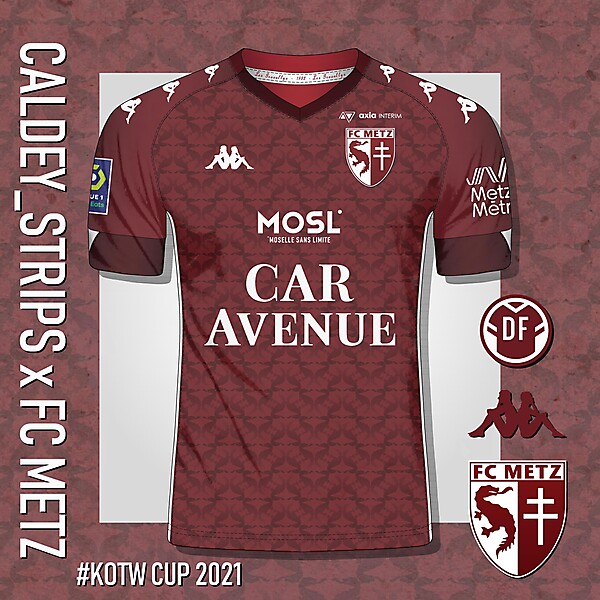 FC METZ | Home Shirt Concept | Caldey_Strips