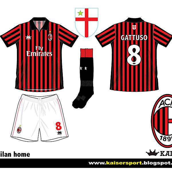 ac milan home kit