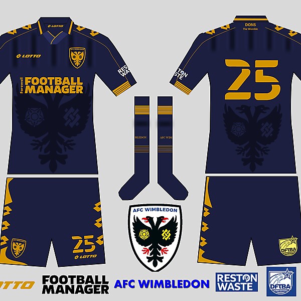 AFC Wimbledon Home kit 2025